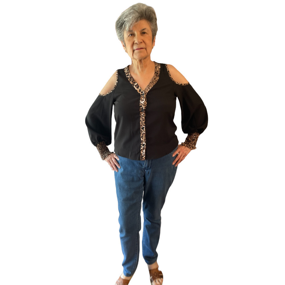 Cold shoulder blouse